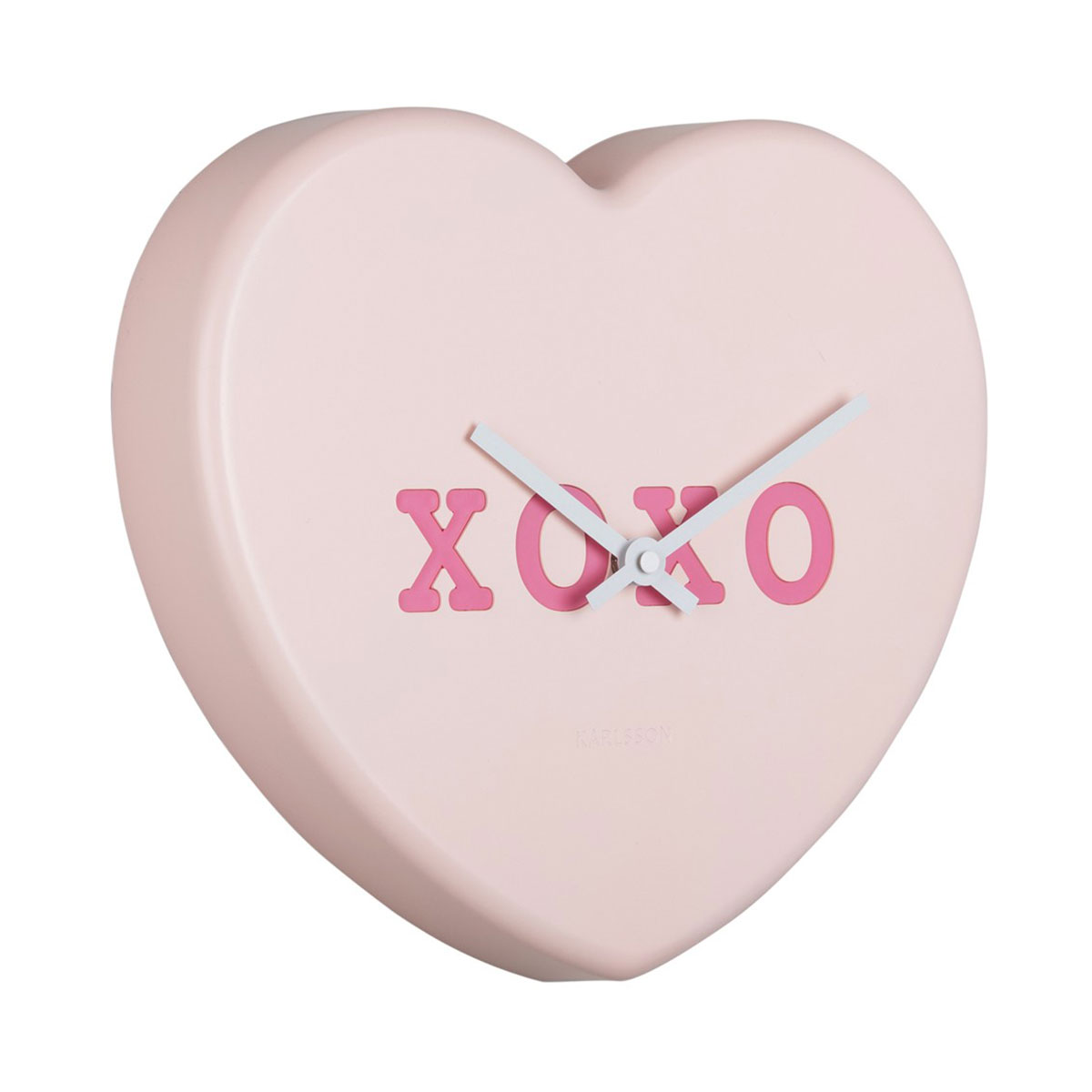 Ρολόι Τοίχου (27x6x30) Karlsson Heart Candy Soft Pink