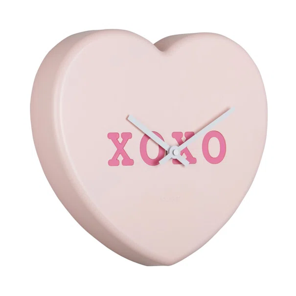 Ρολόι Τοίχου (27x6x30) Karlsson Heart Candy Soft Pink
