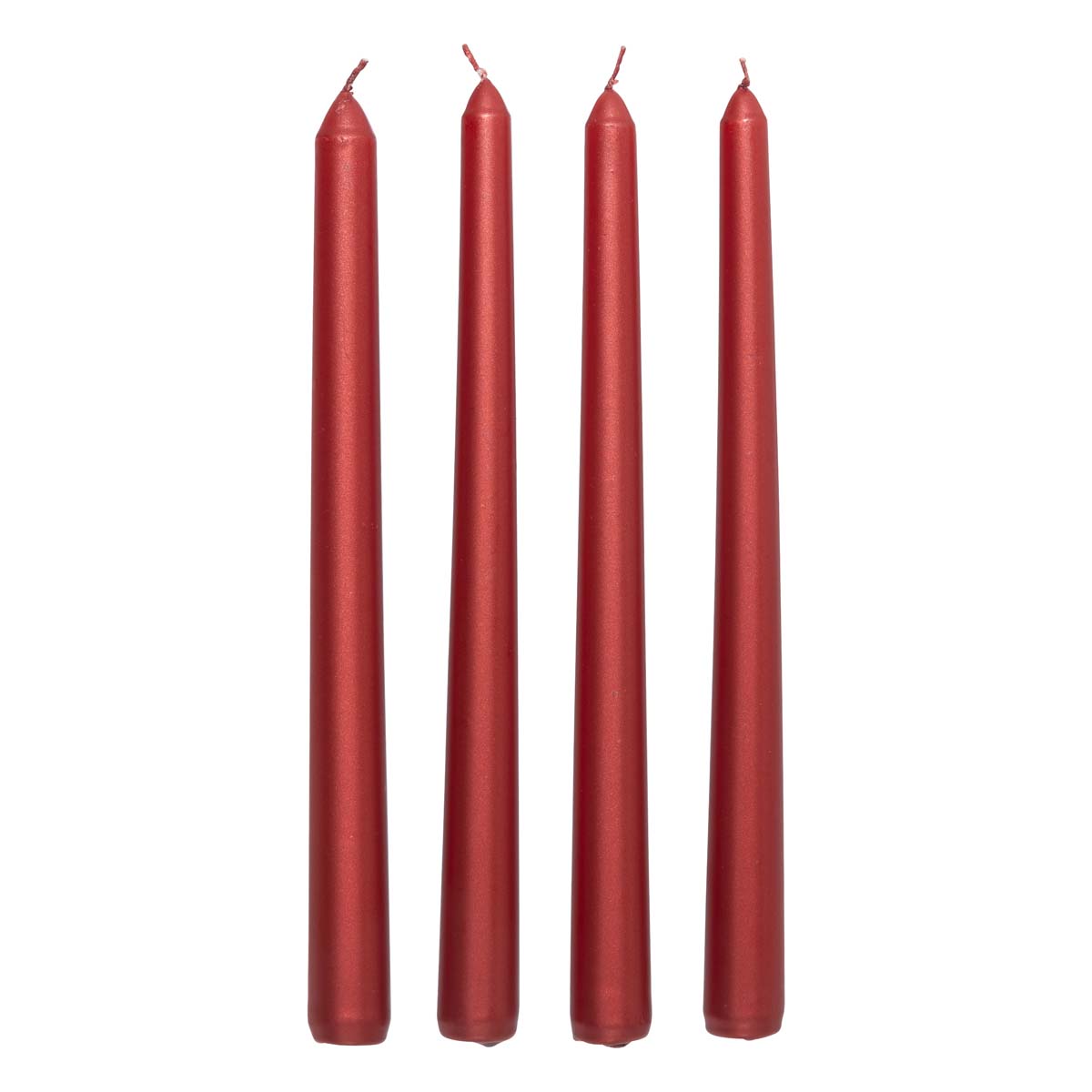 Κεριά Για Κηροπήγιο 25εκ. (Σετ 4τμχ) A-S Satin Red 199309