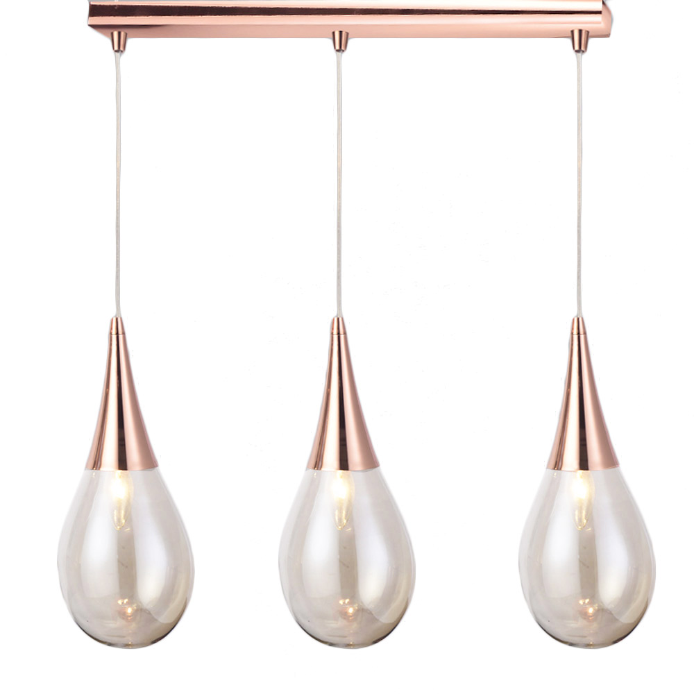 Φωτιστικό Οροφής Τρίφωτο Aca Atena OD53423SCP Copper