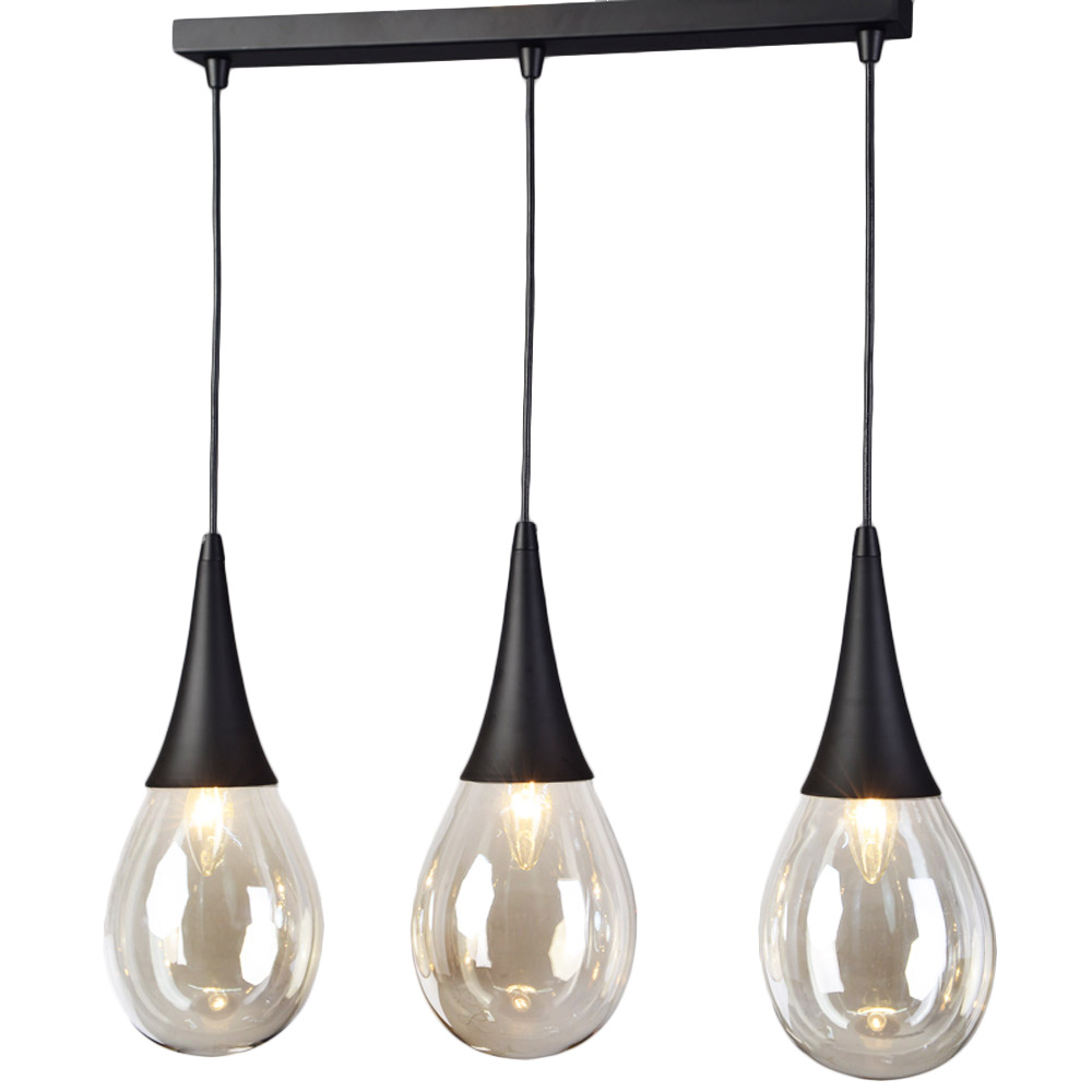 Φωτιστικό Οροφής Τρίφωτο Aca Atena OD53423SBK Black Matt