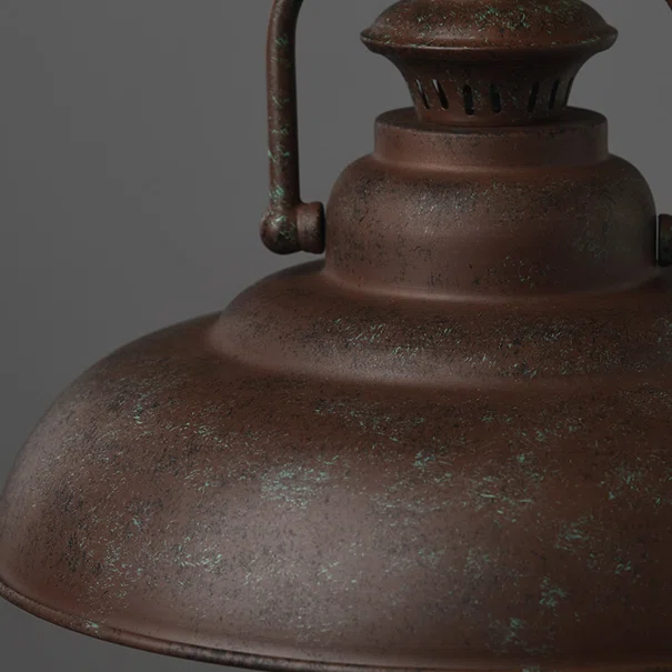 Φωτιστικό Οροφής Μονόφωτο Aca Gaia KS184331R Rust