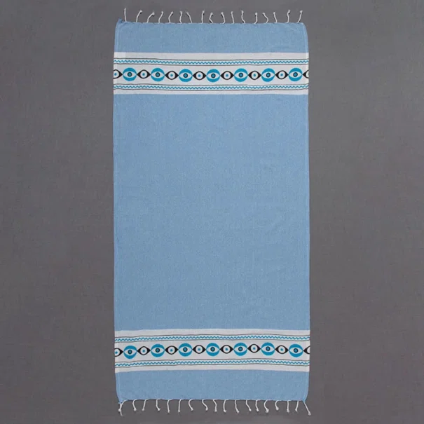 Παρεό (90x180) Silk Fashion npk707 Σιέλ