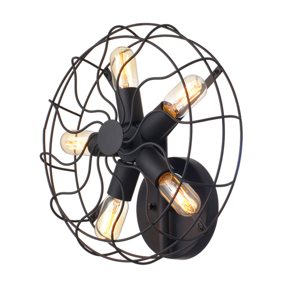 Απλίκα Τοίχου Aca V352715W Black Matt
