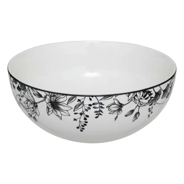 Σαλατιέρα (Φ23x9) S-D White Floral 194957