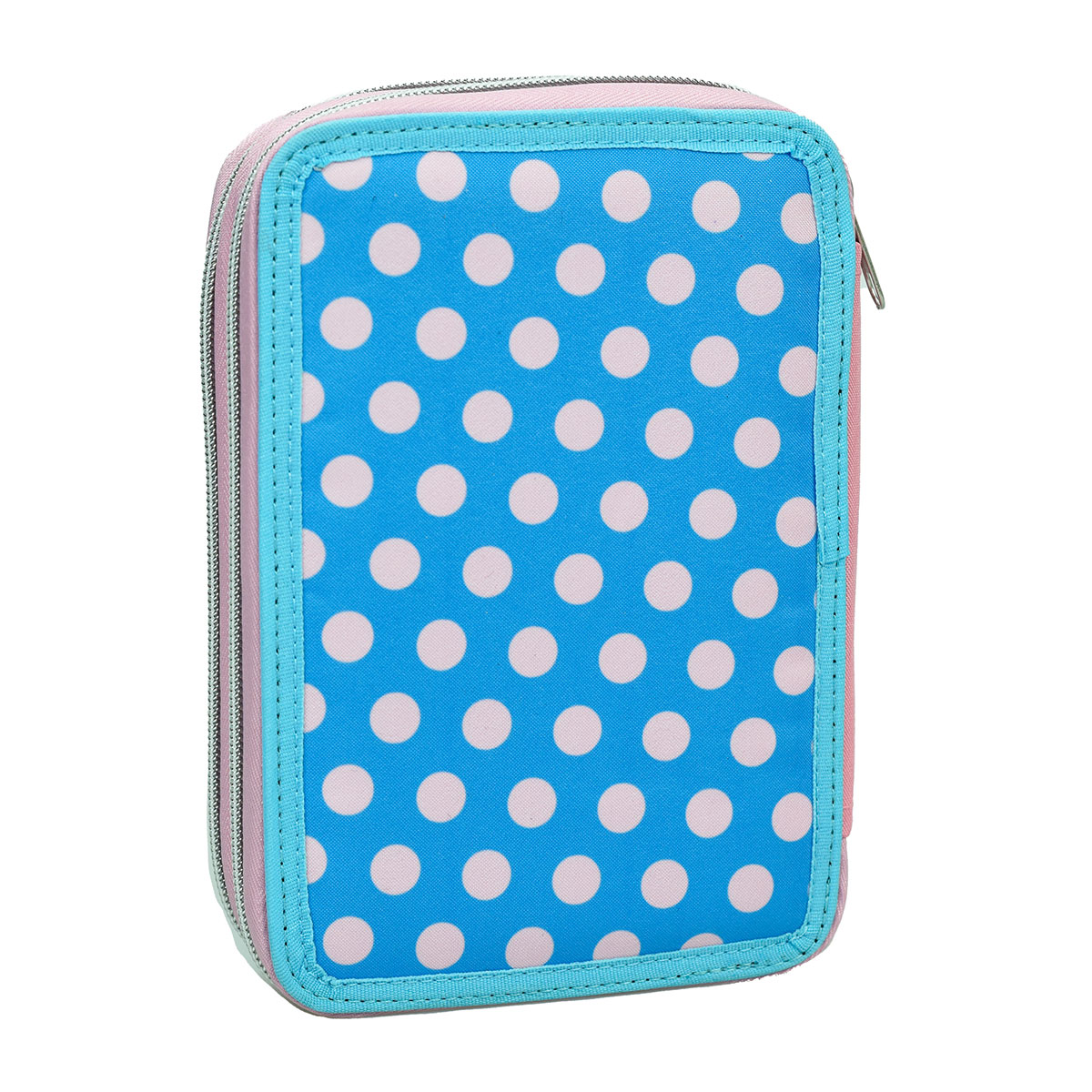 Κασετίνα Διπλή Γεμάτη (18X15X4) Gim Minnie Polka Dot Powder Παιδικά Σχολείο Σχολικές Κασετίνες Spitishop