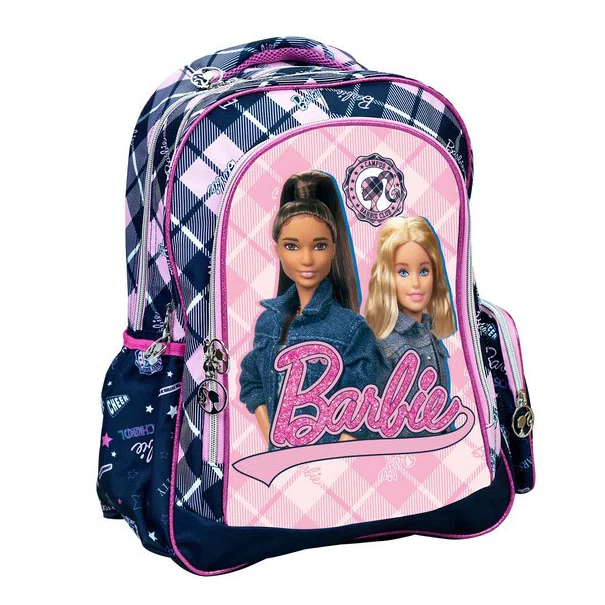 Σχολική Τσάντα Δημοτικού (35x20x46) Gim Barbie Varsity