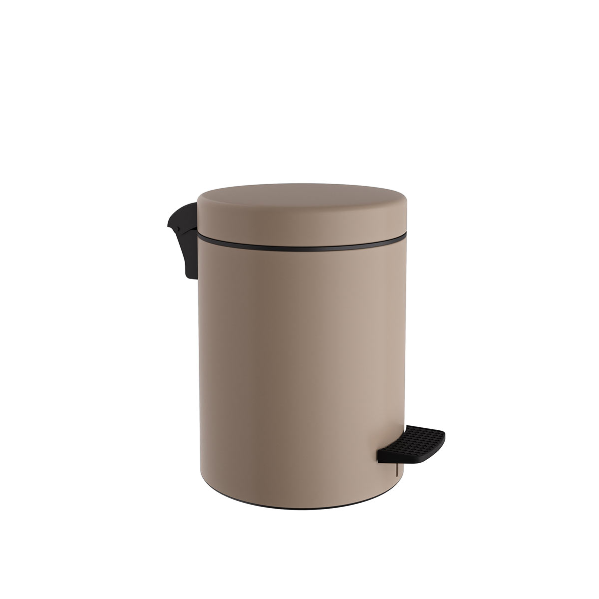 Κάδος Απορριμμάτων Μπάνιου (Φ18x25) Pam & Co 3lt 03-601-103 Matt Beige