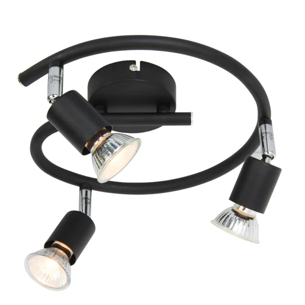 Σποτ Τρίφωτο Aca Trinity MC634BK3G Black Matt