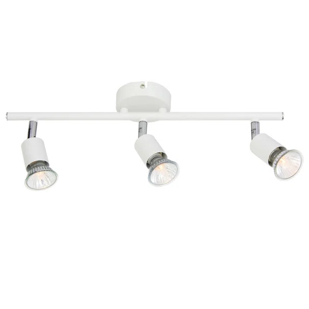 Σποτ Τρίφωτο Aca Trinity MC634WH3 White Matt