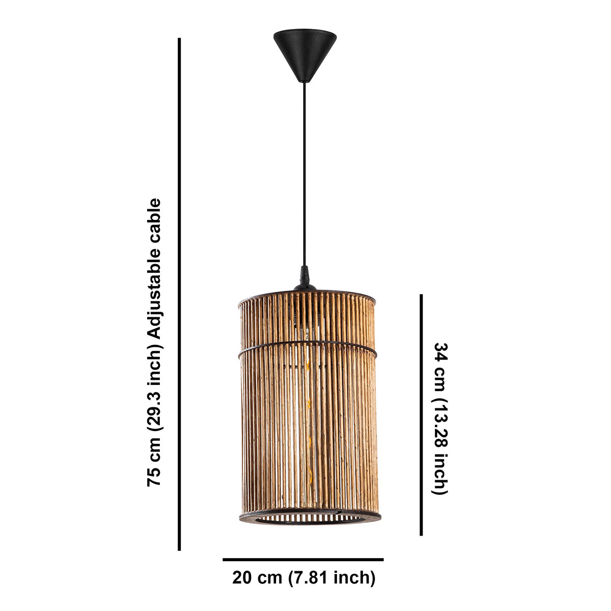 Φωτιστικό Οροφής Μονόφωτο A-G Cage 390Flh2185 Antique Φωτιστικά Κρεμαστά Spitishop