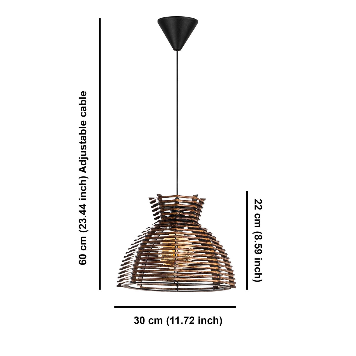 Φωτιστικό Οροφής Μονόφωτο A-G Lacin 390Flh2184 Antique Φωτιστικά Κρεμαστά Spitishop