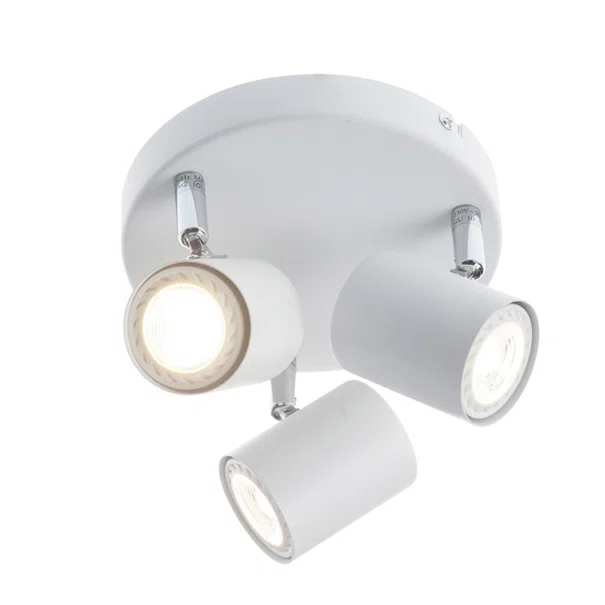 Σποτ Τρίφωτο Aca Orfeas SUH1893PW White Matt