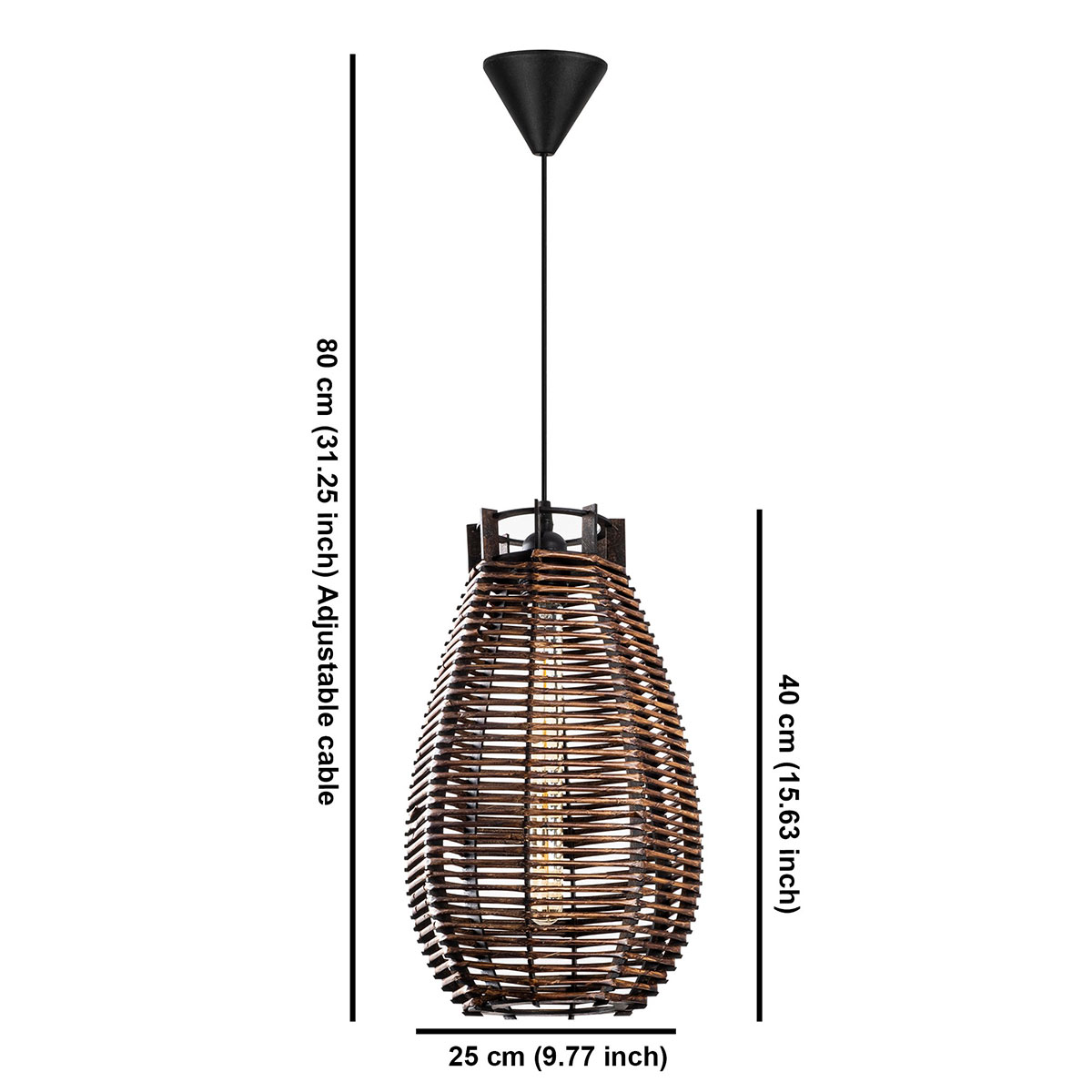 Φωτιστικό Οροφής Μονόφωτο A-G Torch 390Flh2182 Antique Φωτιστικά Κρεμαστά Spitishop