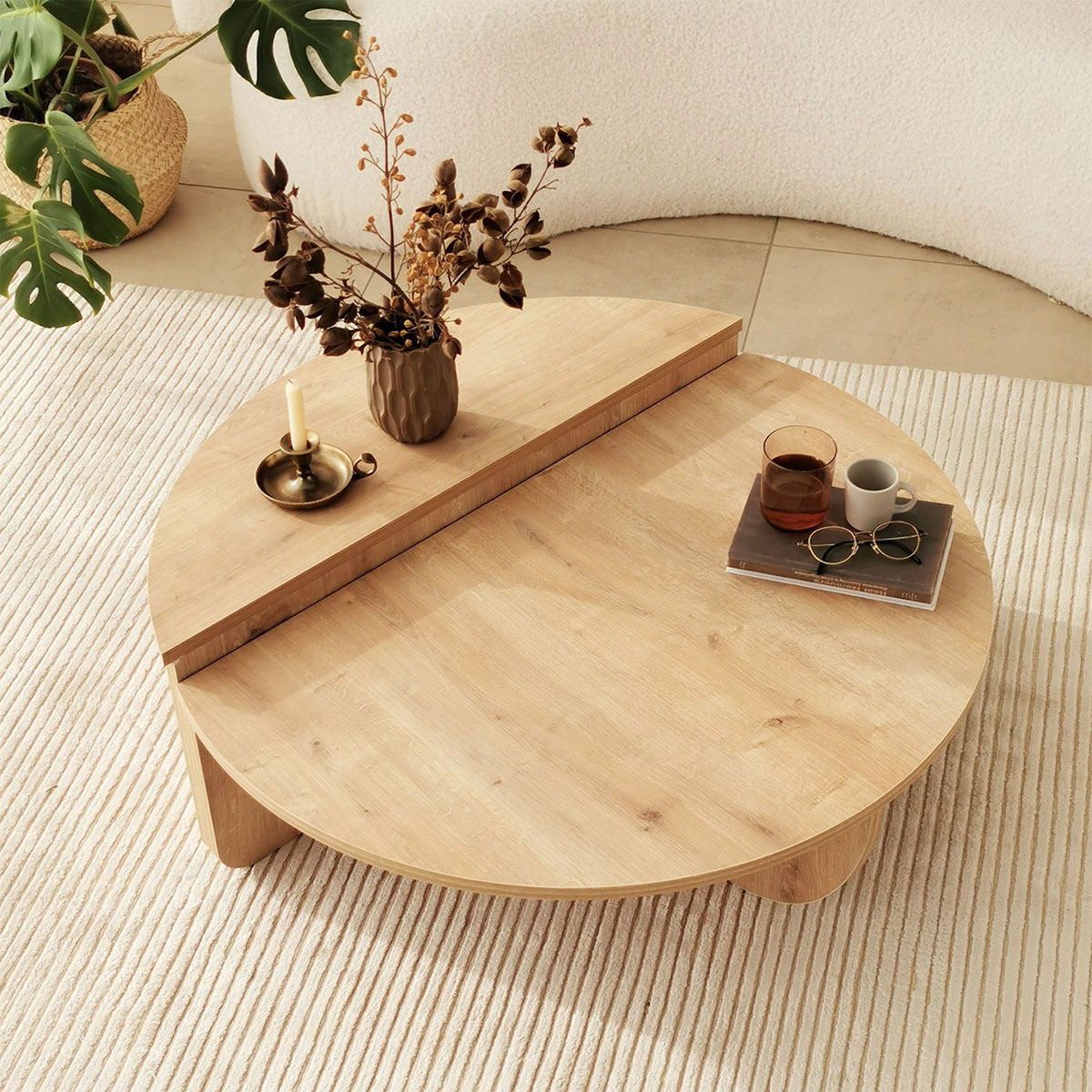Τραπέζια Σαλονιού (Σετ 2τμχ) A-G Podium 552NOS2270 Oak