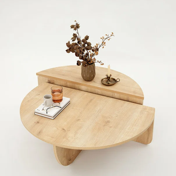 Τραπέζια Σαλονιού (Σετ 2τμχ) A-G Podium 552NOS2270 Oak