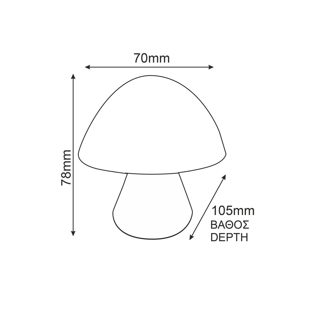 Παιδικό Φωτάκι Νυκτός LED Aca 846LED4SP Pink