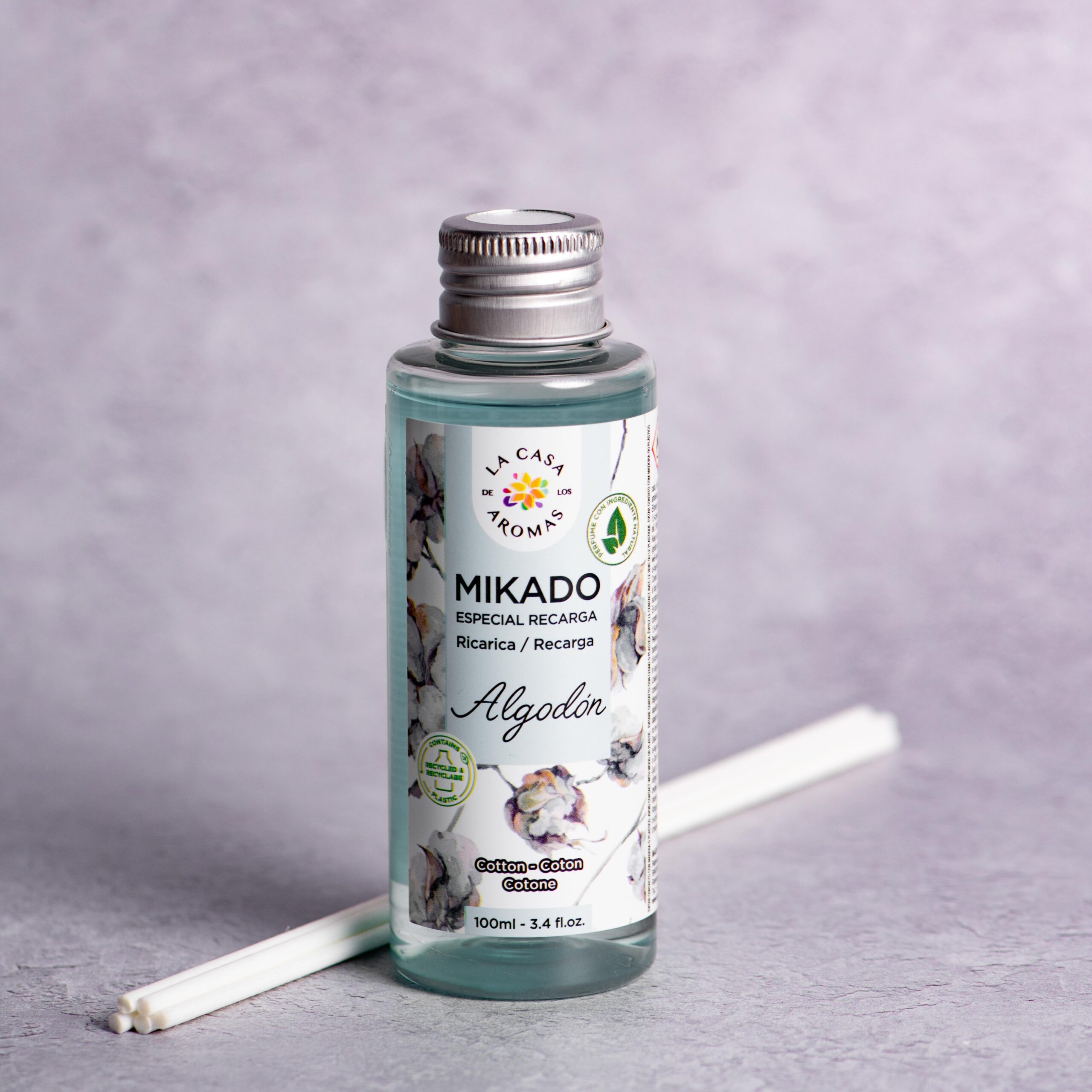 Αρωματικό Χώρου 100ml Με Στικς La Casa De Los Aromas 046958 Βαμβάκι