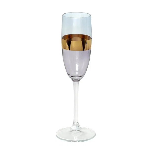 Ποτήρι Σαμπάνιας Κολωνάτο 215ml Espiel Elodie Purple RAB214K6