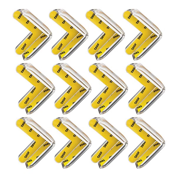 Προστατευτικά Για Γωνίες (Σετ 12τμχ) Sipo L-Shape Διάφανα SIP-SBS-EC52
