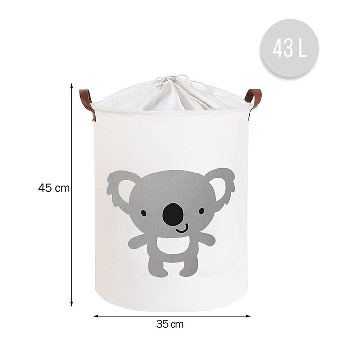 Καλάθι Αποθήκευσης (Φ35X45) Sipo 43Lt Κοάλα Sip-Bt026 Οργάνωση & Αποθήκευση Βρεφικού - Παιδικού Παιδικά Καλάθια Spitishop