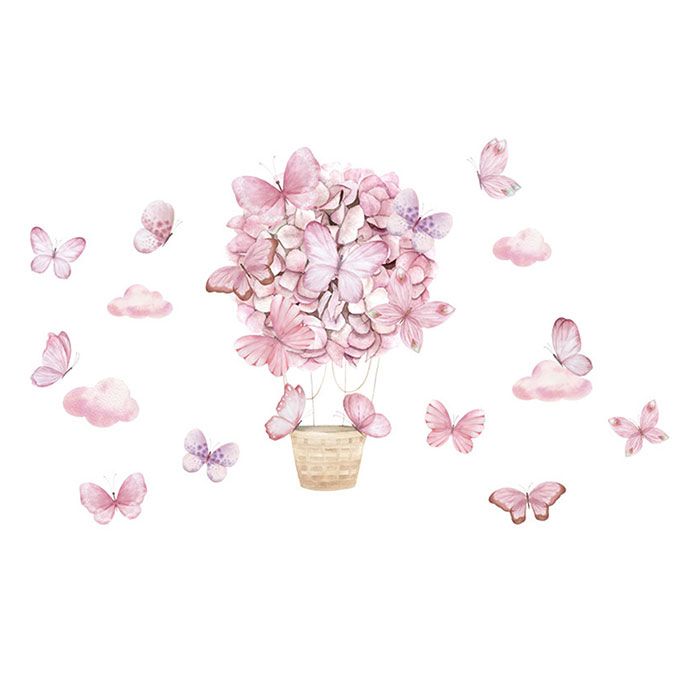 Παιδικά Αυτοκόλλητα Τοίχου Sipo Pink Butterflies SIP-WS63029
