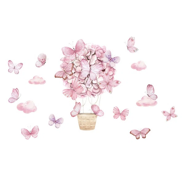 Παιδικά Αυτοκόλλητα Τοίχου Sipo Pink Butterflies SIP-WS63029