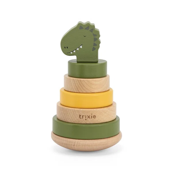 Ξύλινη Πυραμίδα Στοίβαξης (Φ10x19) Trixie Mr.Dino