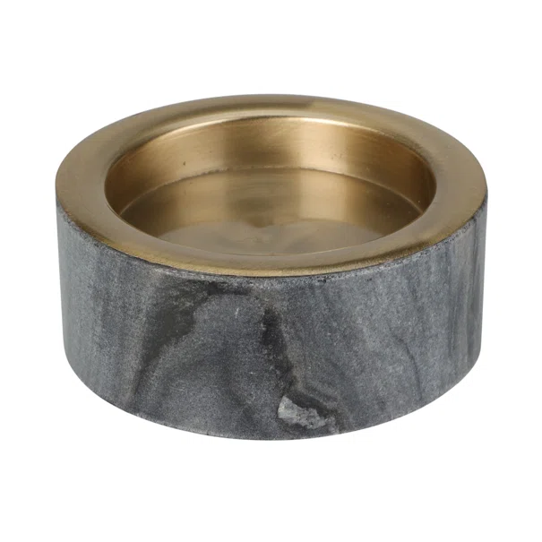 Κηροπήγιο (Φ10x4) K-M Marble Grey A93501120