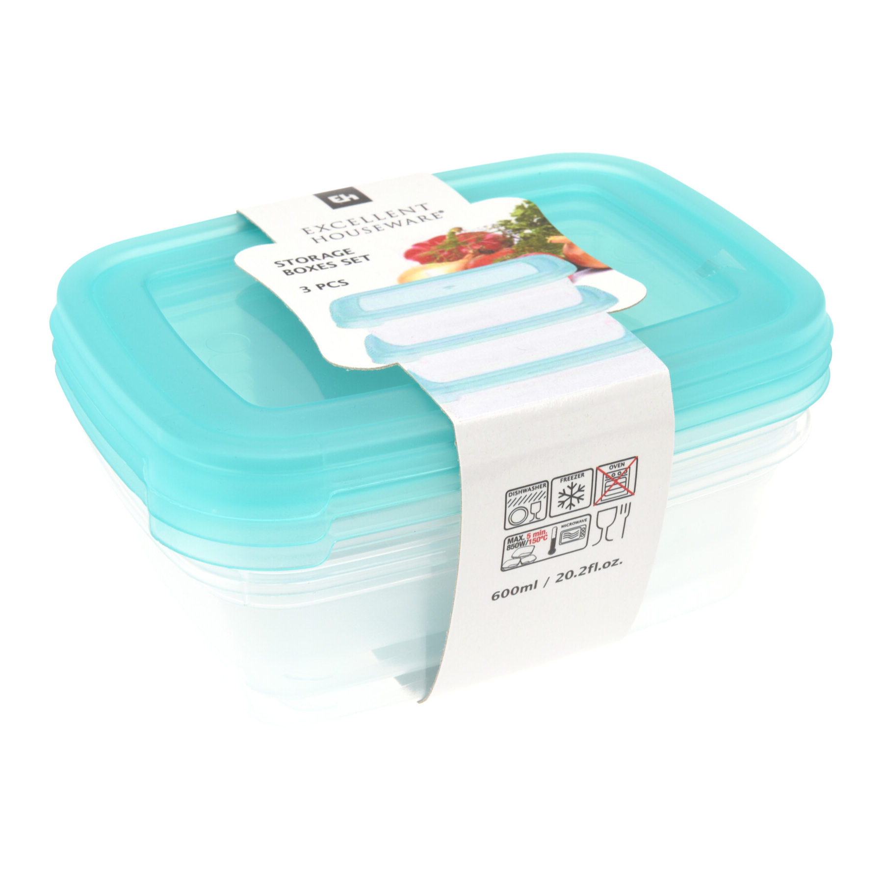 Φαγητοδοχεία 600ml (Σετ 3τμχ) K-M 024001480