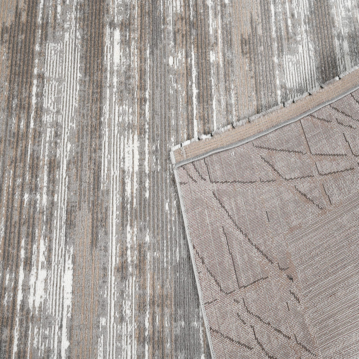 Χαλί (200X290) Polcarpet Estia 414 Cream Grey Χαλιά Σαλονιού Χειμερινά Spitishop