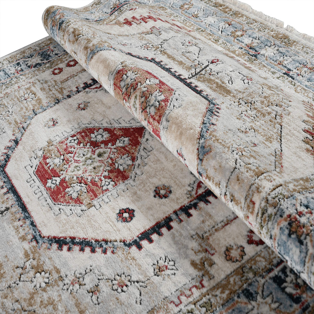 Χαλί (160X230) Polcarpet Allegra Valencia 888 Rose Cream Χαλιά Σαλονιού Χειμερινά Κλασικά Spitishop