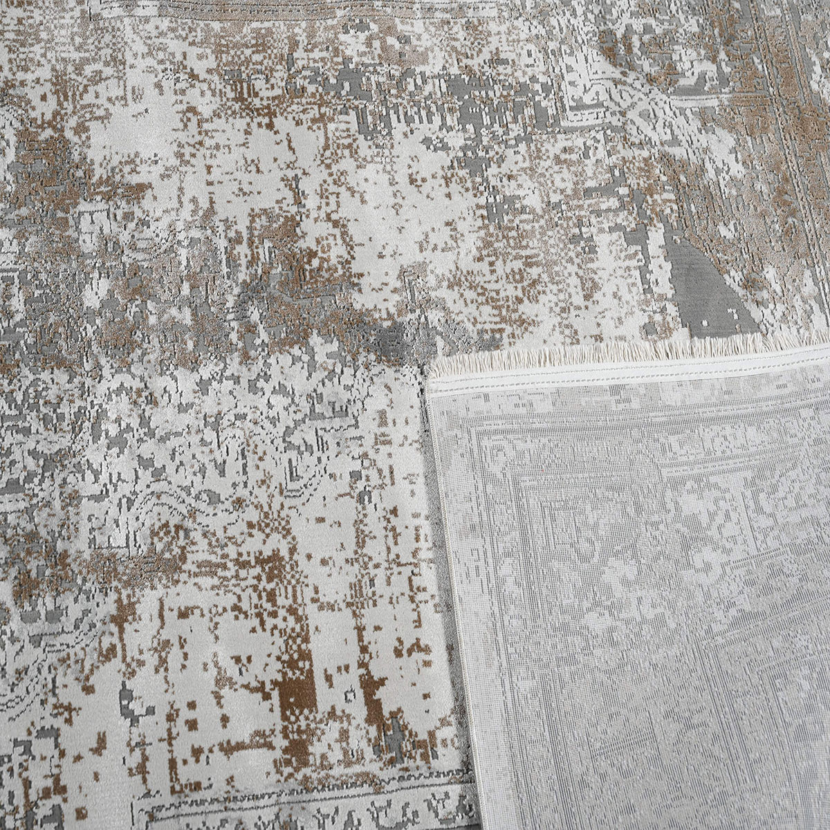 Χαλί (160X230) Polcarpet Dalia 9405 White Beige Χαλιά Σαλονιού Χειμερινά Spitishop