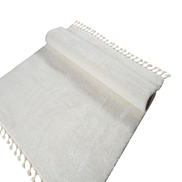 Χαλί (160x230) Polcarpet Silky Shaggy White