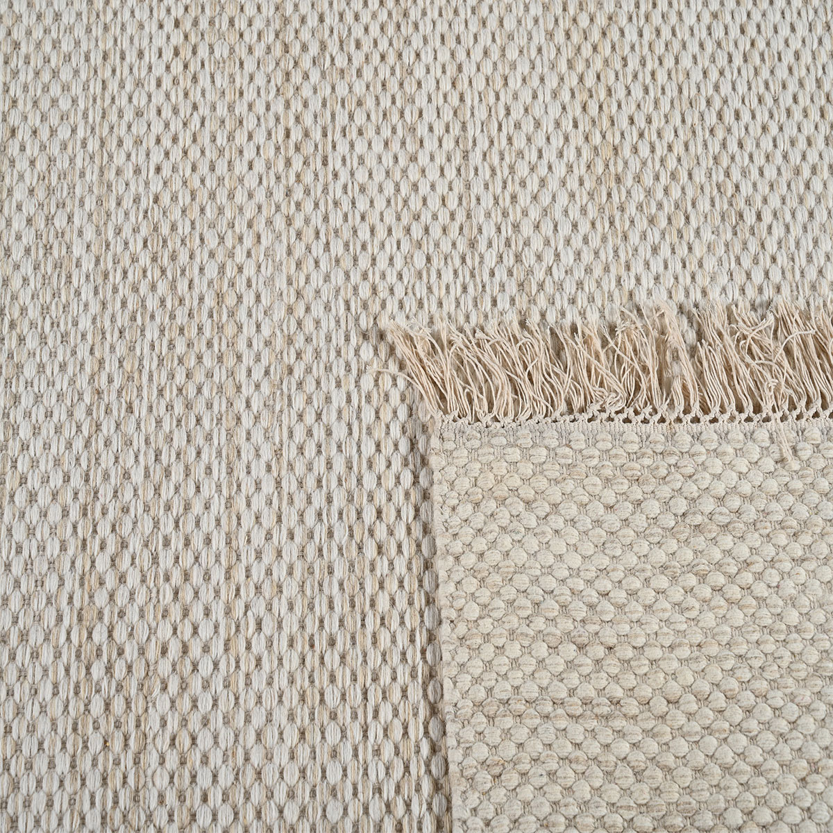 Χαλί (160X230) Polcarpet Wool Kilim Beige Χαλιά Σαλονιού Χειμερινά Μονόχρωμα Spitishop