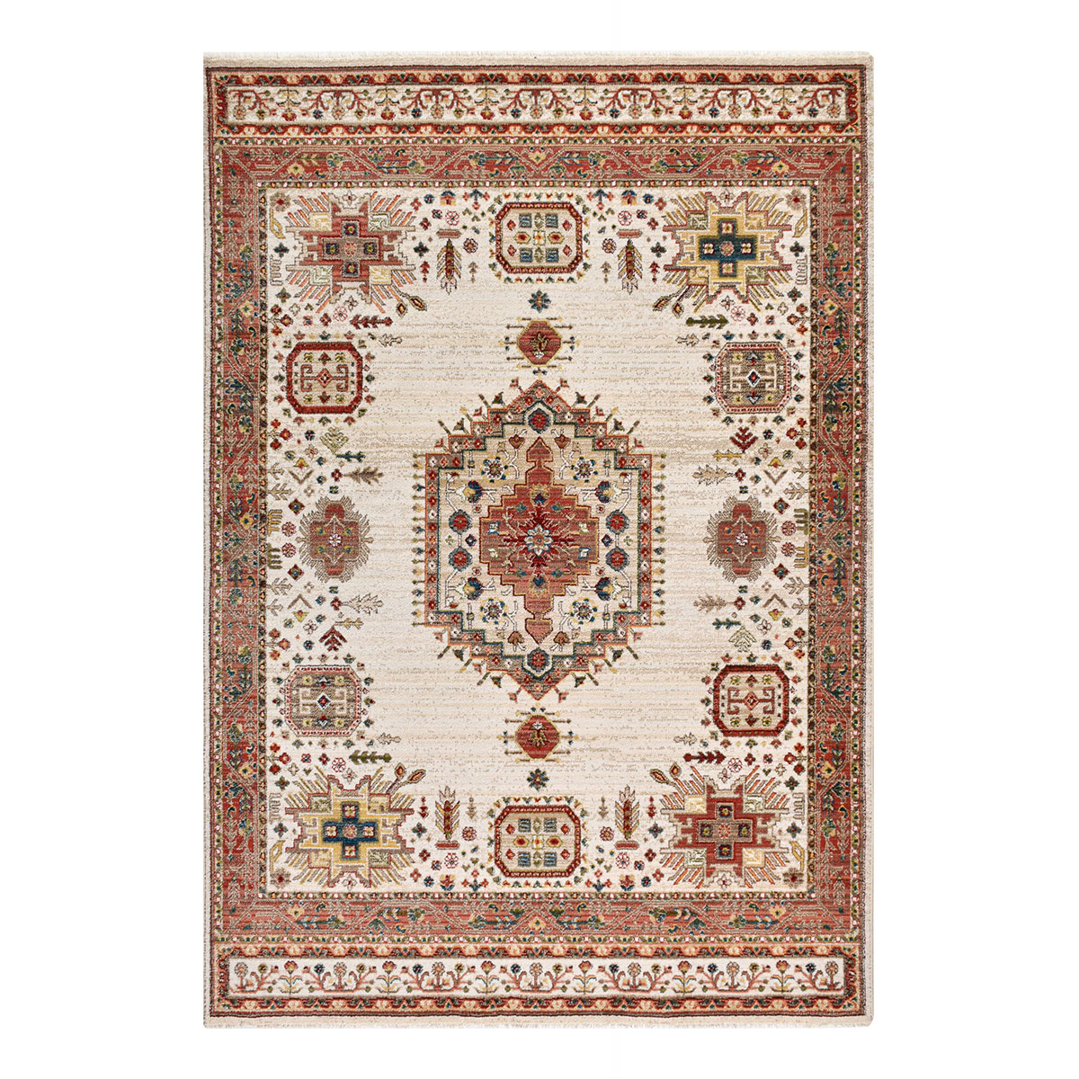 Χαλί (170X235) Polcarpet Kazak Oriental 710 Bone Beige Χαλιά Σαλονιού Χειμερινά Boho Spitishop