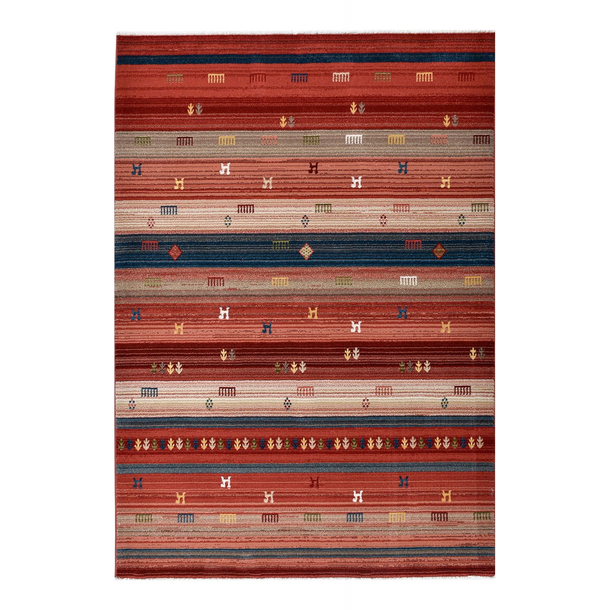 Χαλί (200X290) Polcarpet Kazak Oriental 724 Bordo Rose Χαλιά Σαλονιού Χειμερινά Boho Spitishop