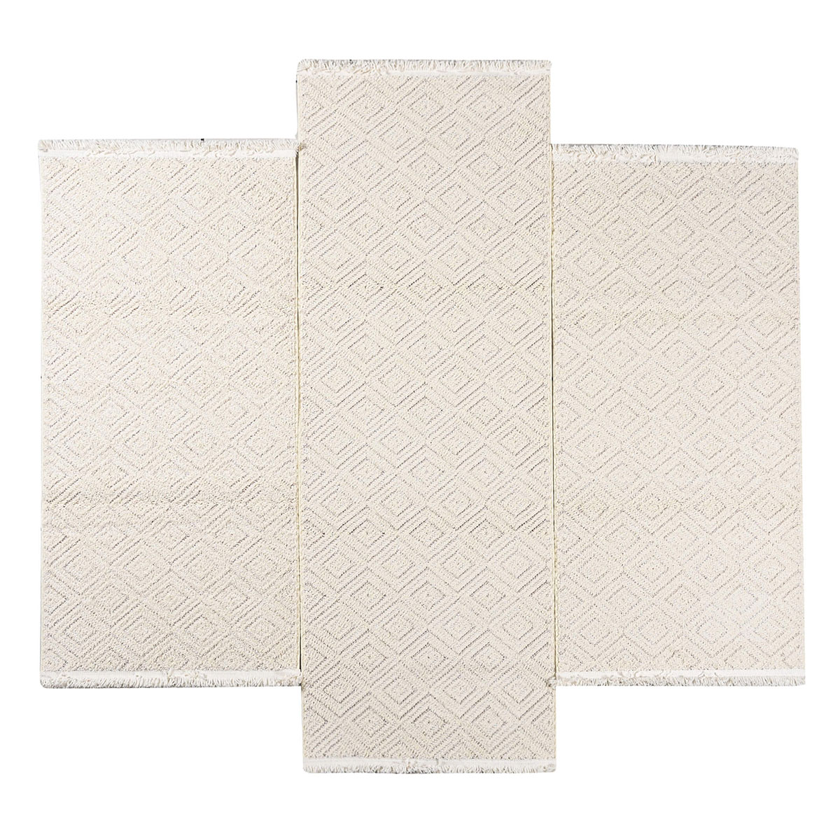 Χαλιά Κρεβατοκάμαρας (Σετ 3τμχ) Polcarpet Bombai 7962 Beige