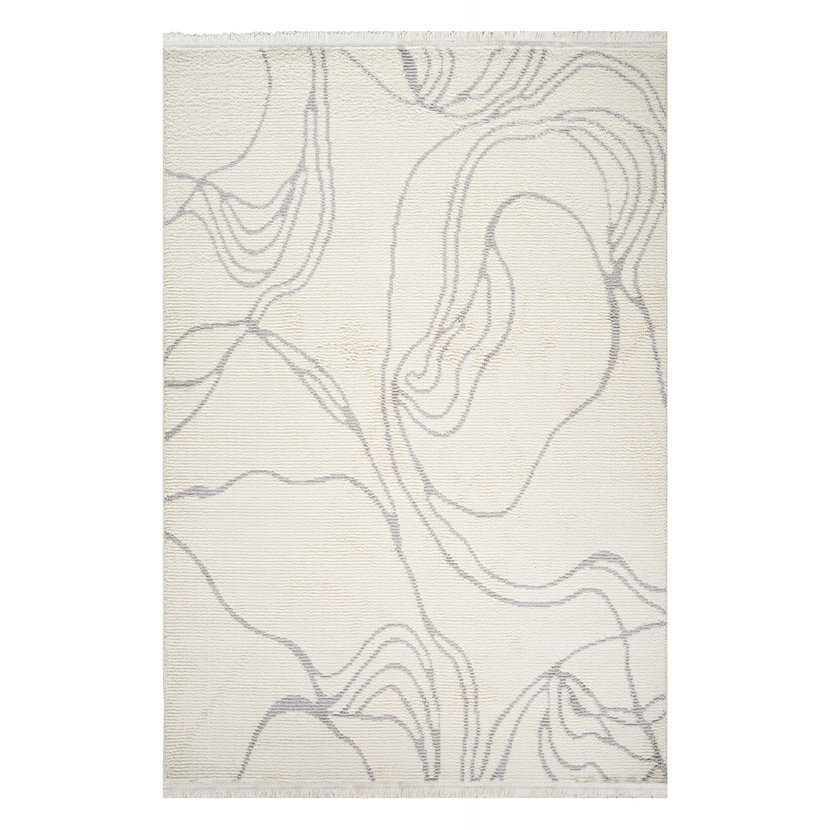 Χαλί (160X230) Polcarpet Bombai 8128 Cream Grey Χαλιά Σαλονιού Χειμερινά Μοντερνα Spitishop