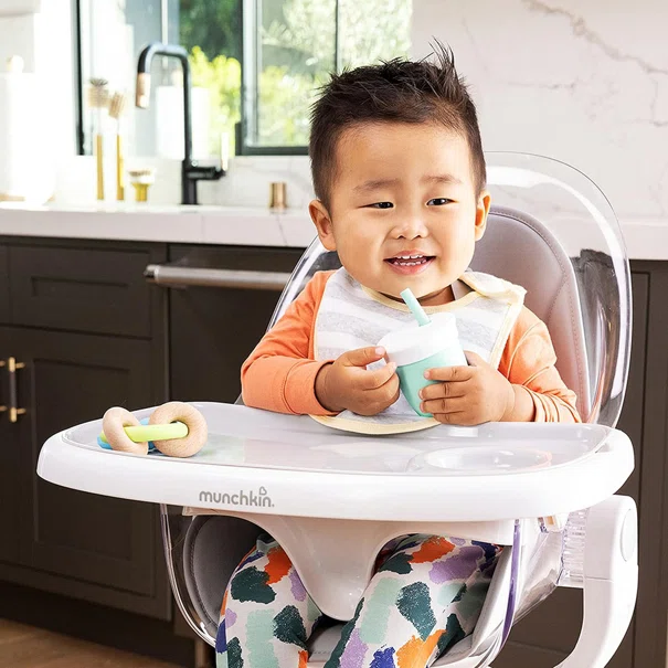 Ποτήρι Εκπαιδευτικό 118ml Με Καλαμάκι Munchkin C'Est Silicone Mint