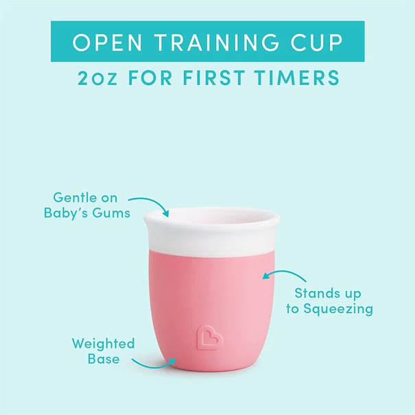 Ποτήρι Εκπαιδευτικό 59ml Munchkin C'Est Silicone Coral