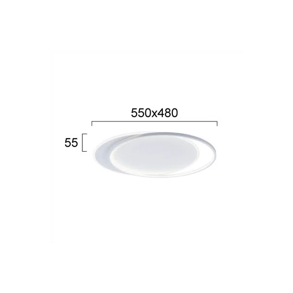 Φωτιστικό Πλαφονιέρα LED Viokef Evelyn White 4301900