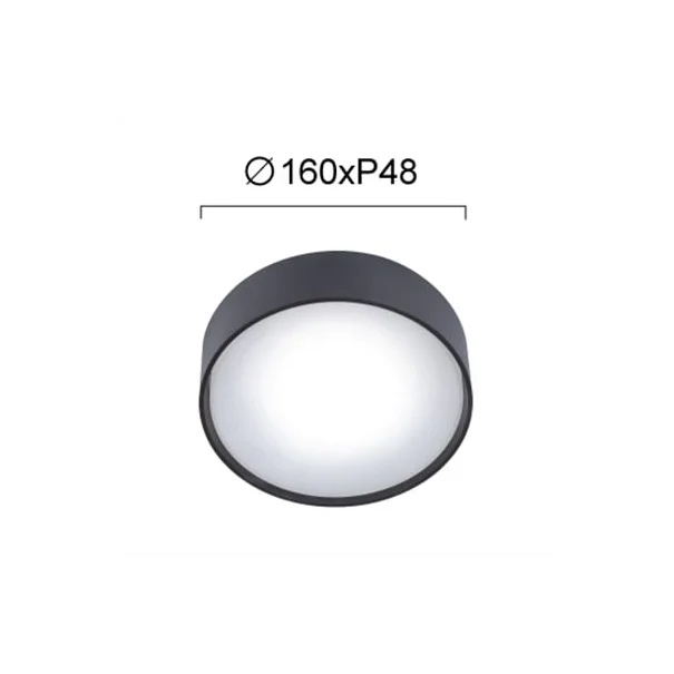Φωτιστικό Πλαφονιέρα LED Viokef Ibiza Grey 4298800