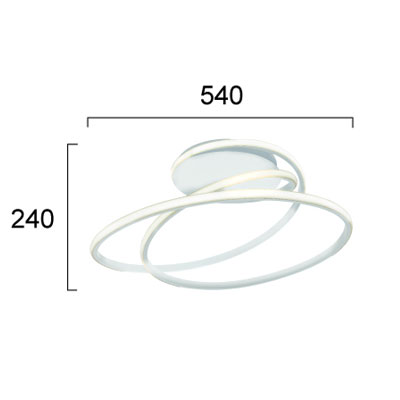 Φωτιστικό Πλαφονιέρα Led Viokef Mily White 4301500 Φωτιστικά Οροφής Κρεμαστά Spitishop