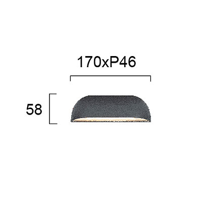 Απλίκα Led Εξωτερικού Χώρου Viokef Athens 4285900 Φωτιστικά Τοίχου Απλίκες Spitishop