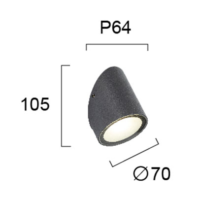 Σποτ Led Εξωτερικού Χώρου Viokef Juno 4286000 Φωτιστικά Οροφής Κρεμαστά Spitishop