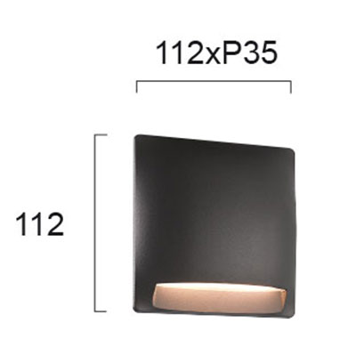 Απλίκα Led Εξωτερικού Χώρου Viokef Mode Grey 4223901 Φωτιστικά Τοίχου Απλίκες Spitishop