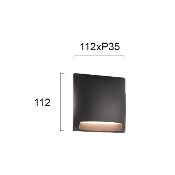 Απλίκα LED Εξωτερικού Χώρου Viokef Mode Grey 4223901