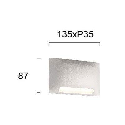 Απλίκα Led Εξωτερικού Χώρου Viokef Mode White 4243200 Φωτιστικά Τοίχου Απλίκες Spitishop