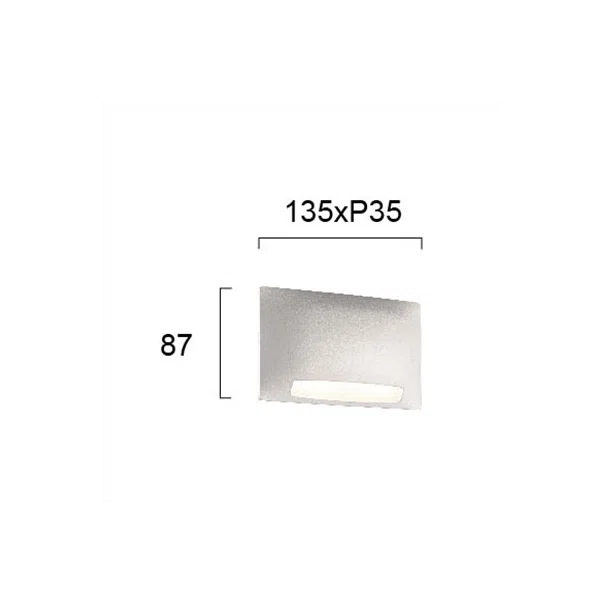 Απλίκα LED Εξωτερικού Χώρου Viokef Mode White 4243200